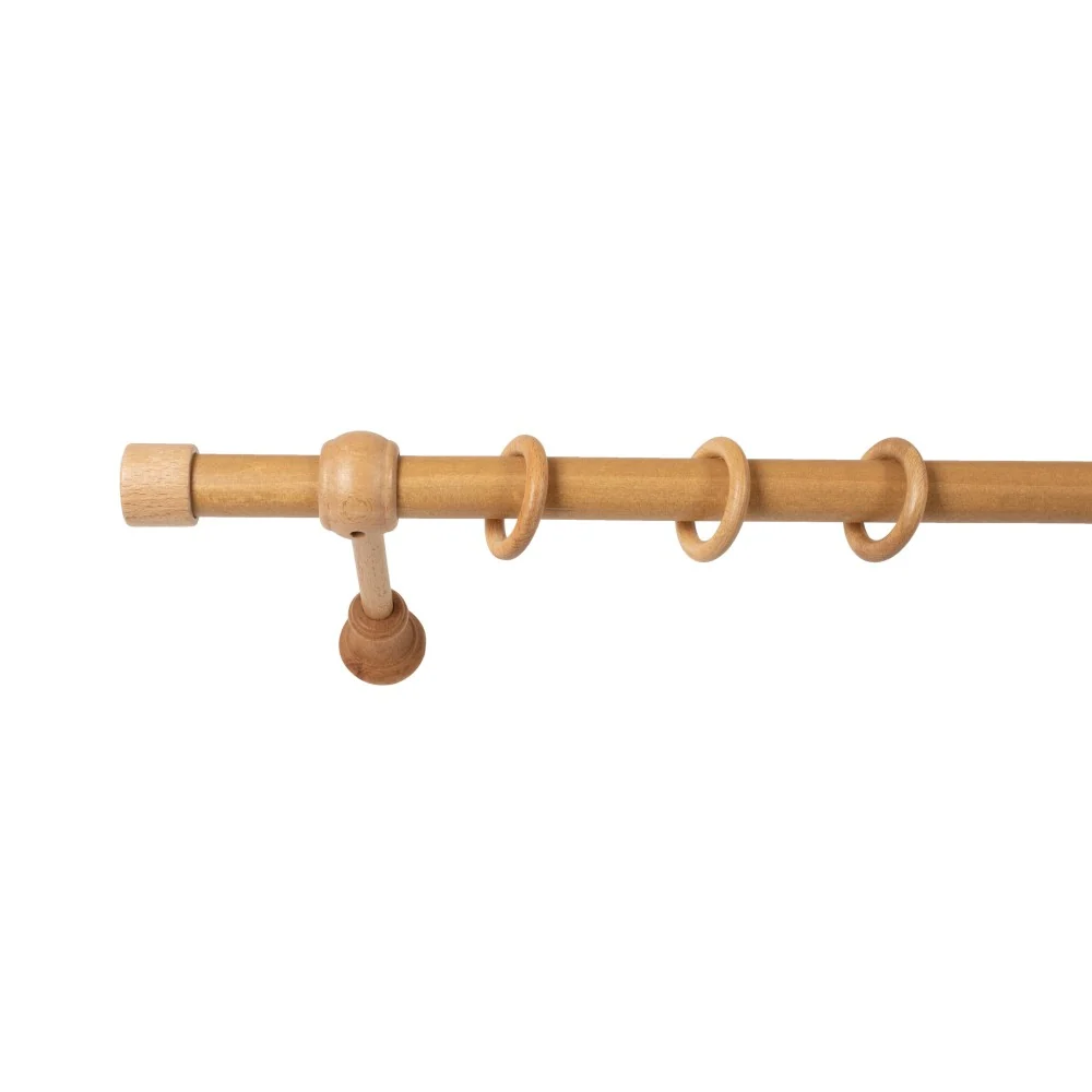 Galerie simpla lemn masiv Cafiro, consola standard, nuanta stejar, 240 cm - KIT COMPLET