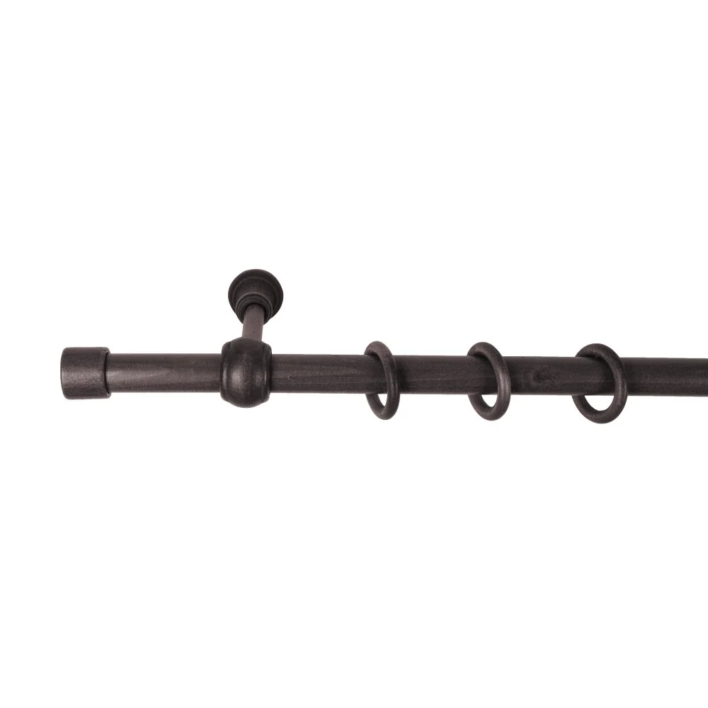 Galerie simpla lemn masiv Cafiro, consola standard, nuanta wenge, 280 cm - KIT COMPLET