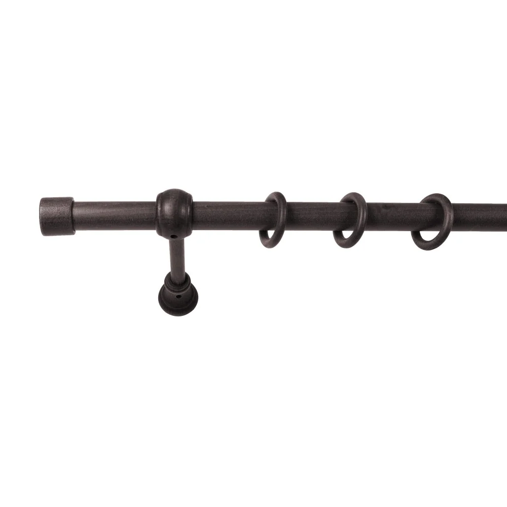 Galerie simpla lemn masiv Cafiro, consola standard, nuanta wenge, 280 cm - KIT COMPLET