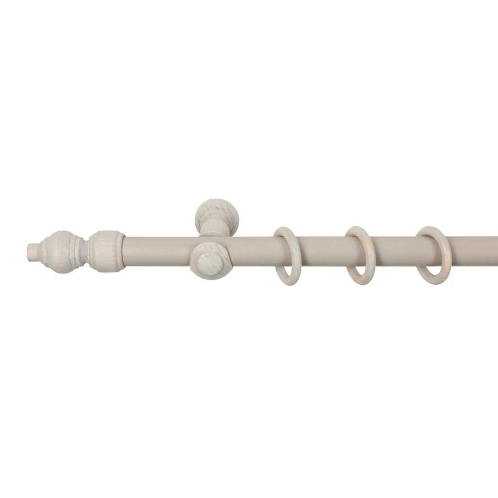 Galerie simpla lemn masiv Filigrano, consola clasica, nuanta gri-antic, 160 cm - KIT COMPLET
