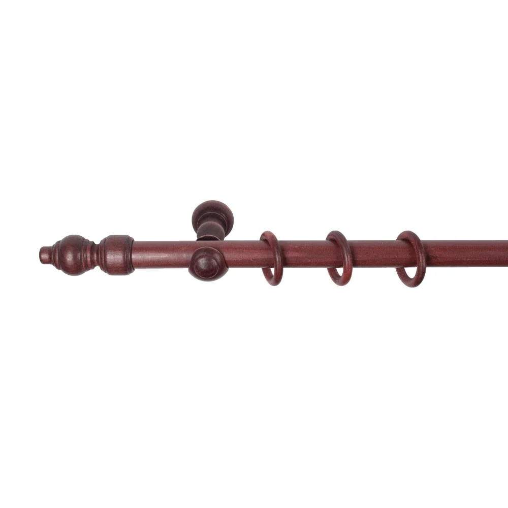 Galerie simpla lemn masiv Filigrano, consola clasica, nuanta mahon, 360 cm - KIT COMPLET