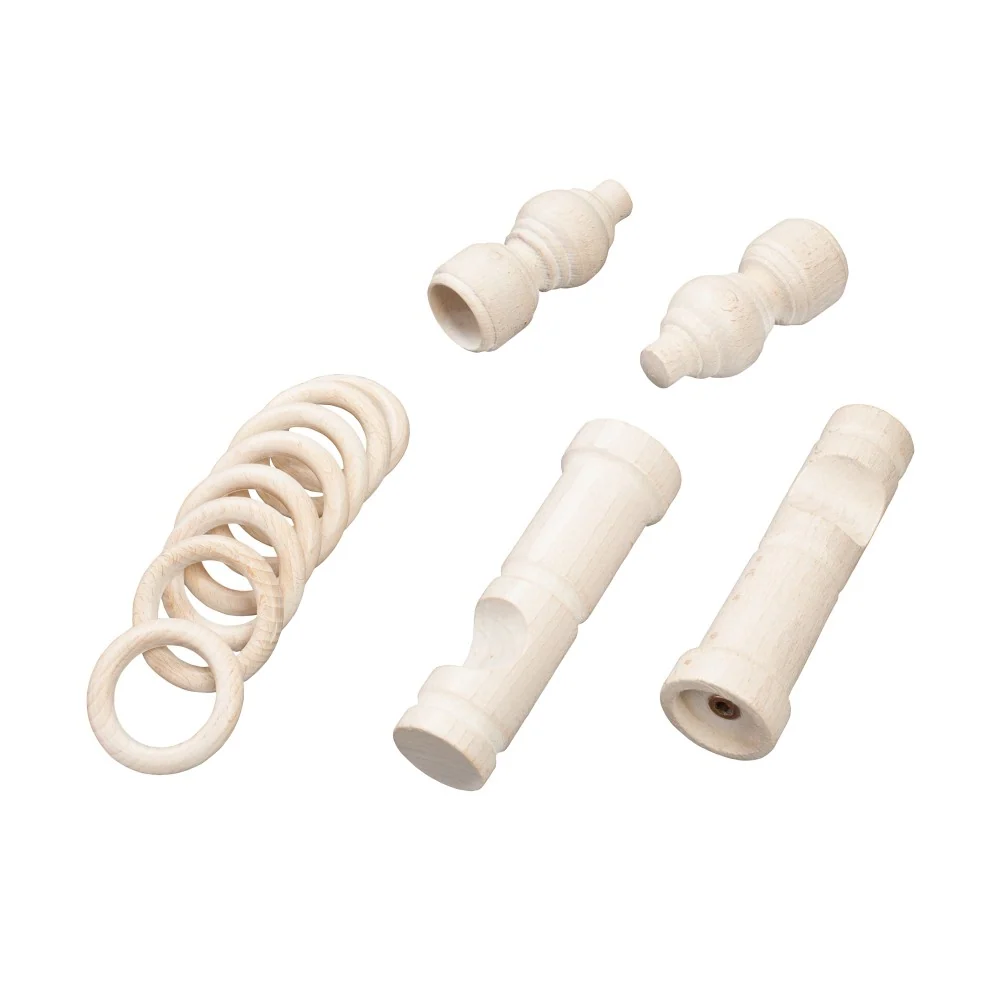 Galerie simpla lemn masiv Filigrano, consola moderna, nuanta alb-antic, 120 cm - KIT COMPLET