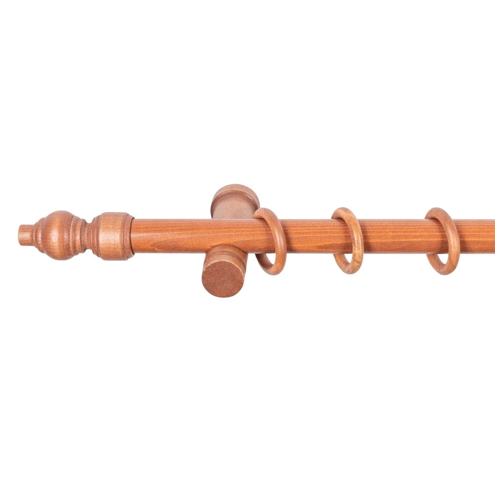 Galerie simpla lemn masiv Filigrano, consola moderna, nuanta cires, 300 cm - KIT COMPLET