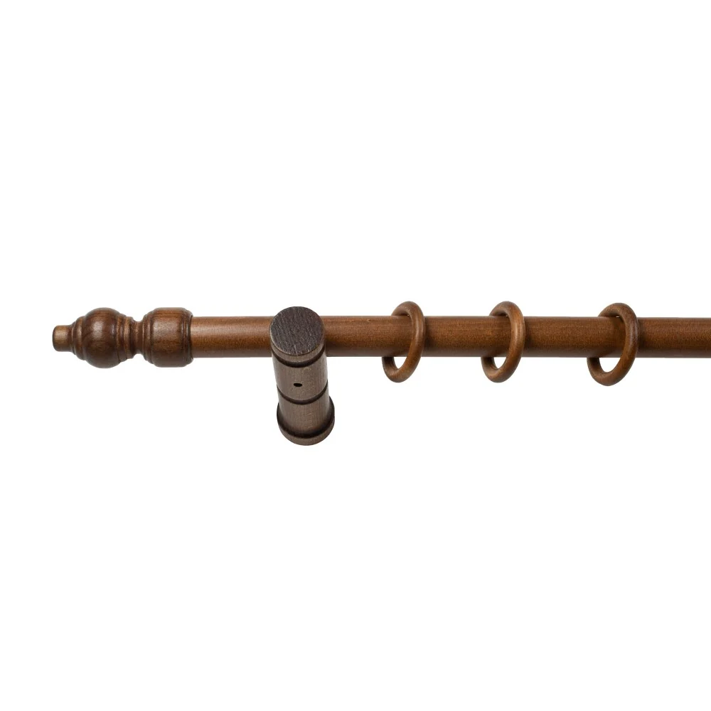 Galerie simpla lemn masiv Filigrano, consola moderna, nuanta nuc, 200 cm - KIT COMPLET