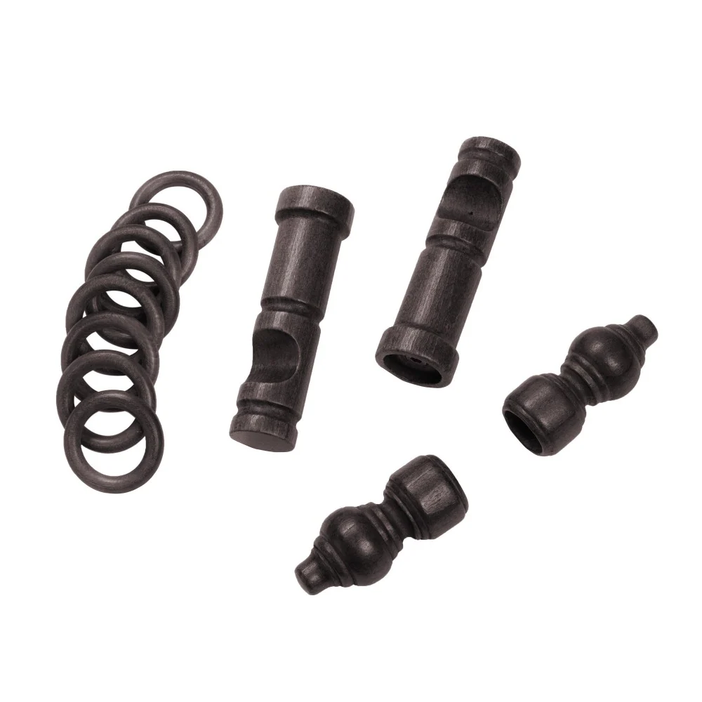 Galerie simpla lemn masiv Filigrano, consola moderna, nuanta wenge, 400 cm - KIT COMPLET