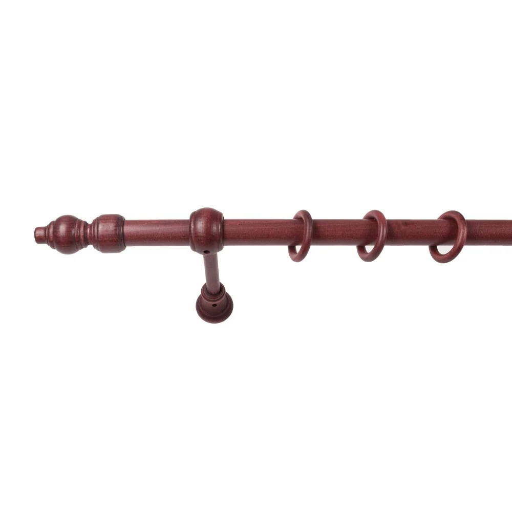 Galerie simpla lemn masiv Filigrano, consola standard, nuanta mahon, 360 cm - KIT COMPLET