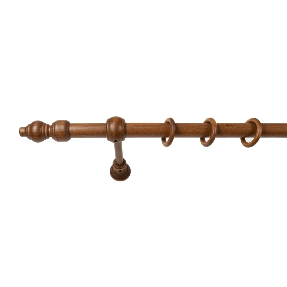 Galerie simpla lemn masiv Filigrano, consola standard, nuanta nuc, 160 cm - KIT COMPLET