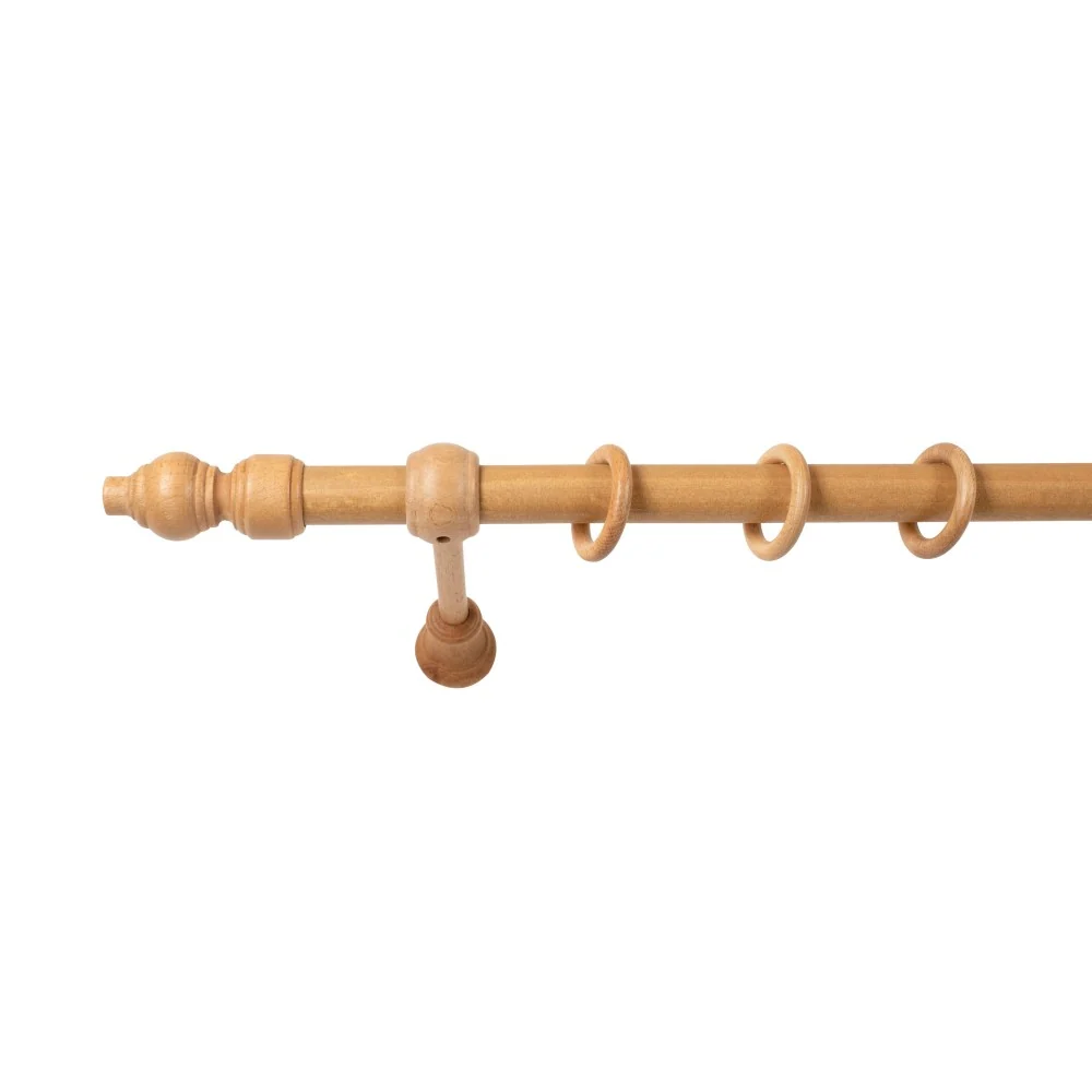 Galerie simpla lemn masiv Filigrano, consola standard, nuanta stejar, 400 cm - KIT COMPLET