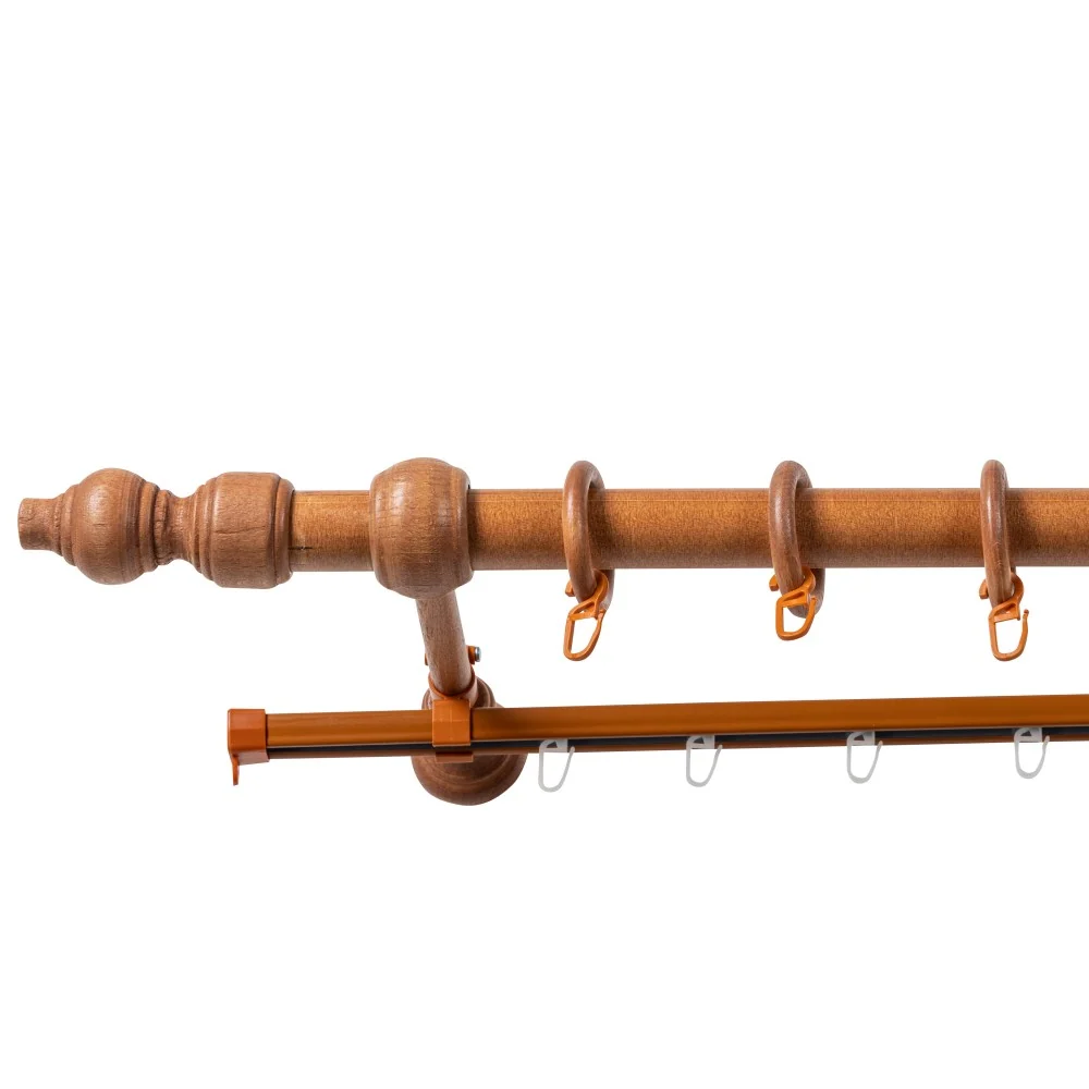 Galerie simpla lemn masiv Filigrano, nuanta cires, 140 cm - SINA U INCLUSA