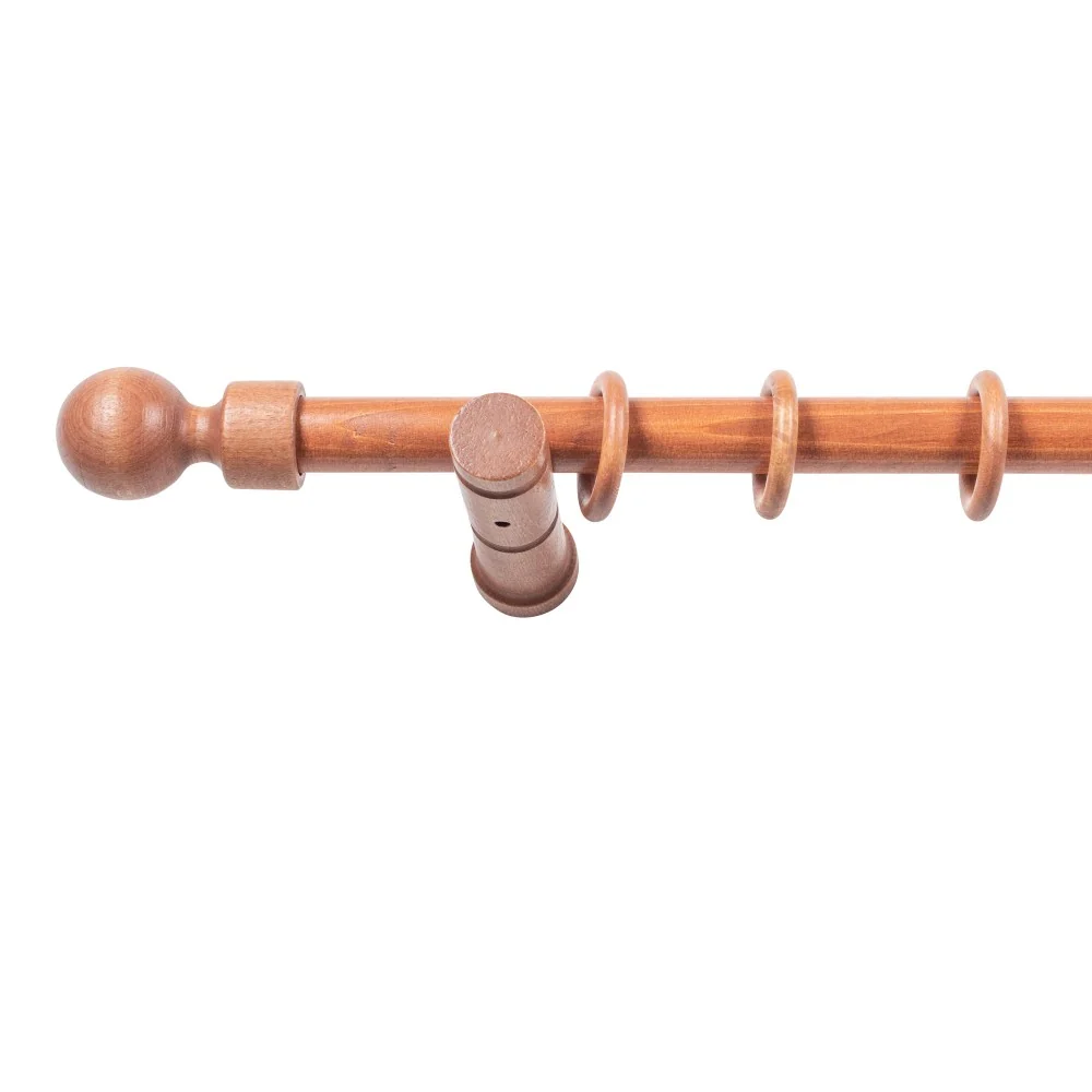 Galerie simpla lemn masiv Giro, consola moderna, nuanta cires, 180 cm - KIT COMPLET