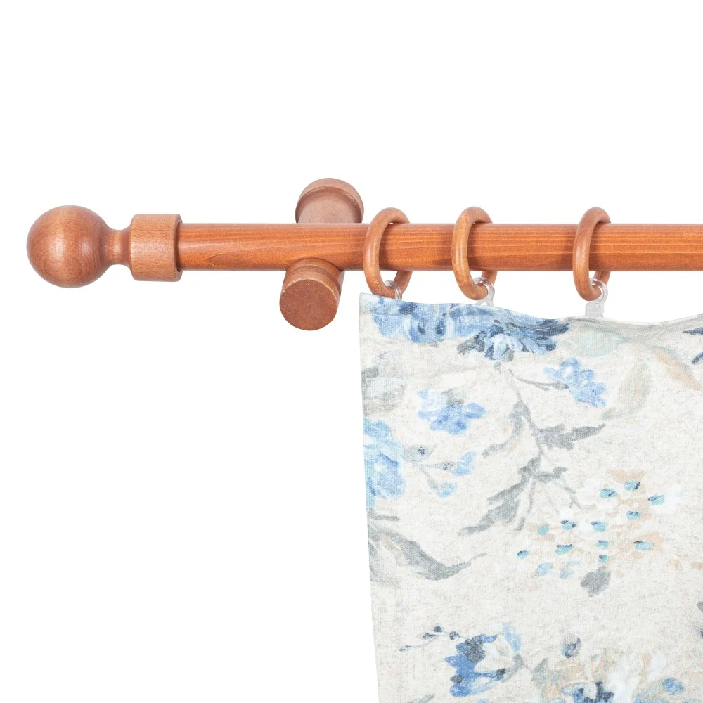 Galerie simpla lemn masiv Giro, consola moderna, nuanta cires, 180 cm - KIT COMPLET