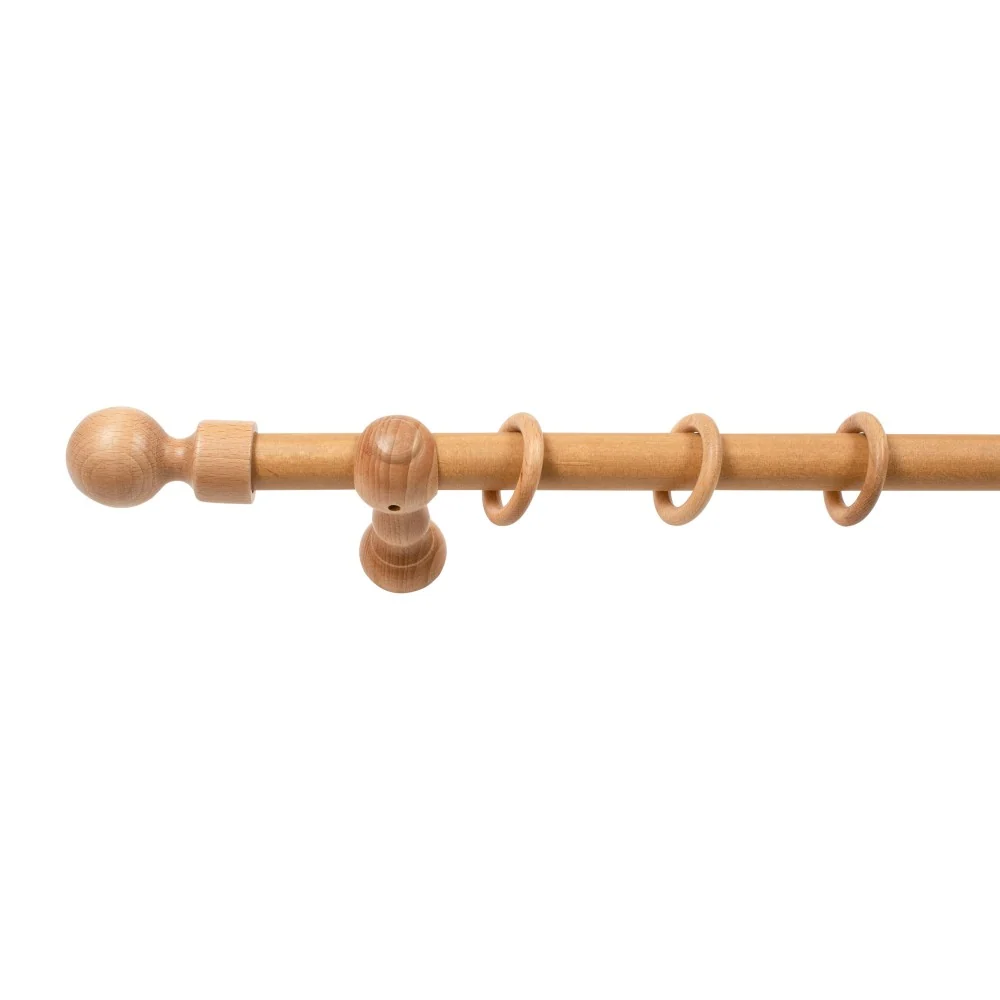 Galerie simpla lemn masiv Giro, consola clasica, nuanta stejar, 120 cm - KIT COMPLET