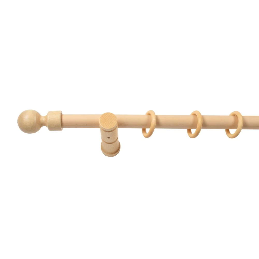 Galerie simpla lemn masiv Giro, consola moderna, nuanta natur, 160 cm - KIT COMPLET