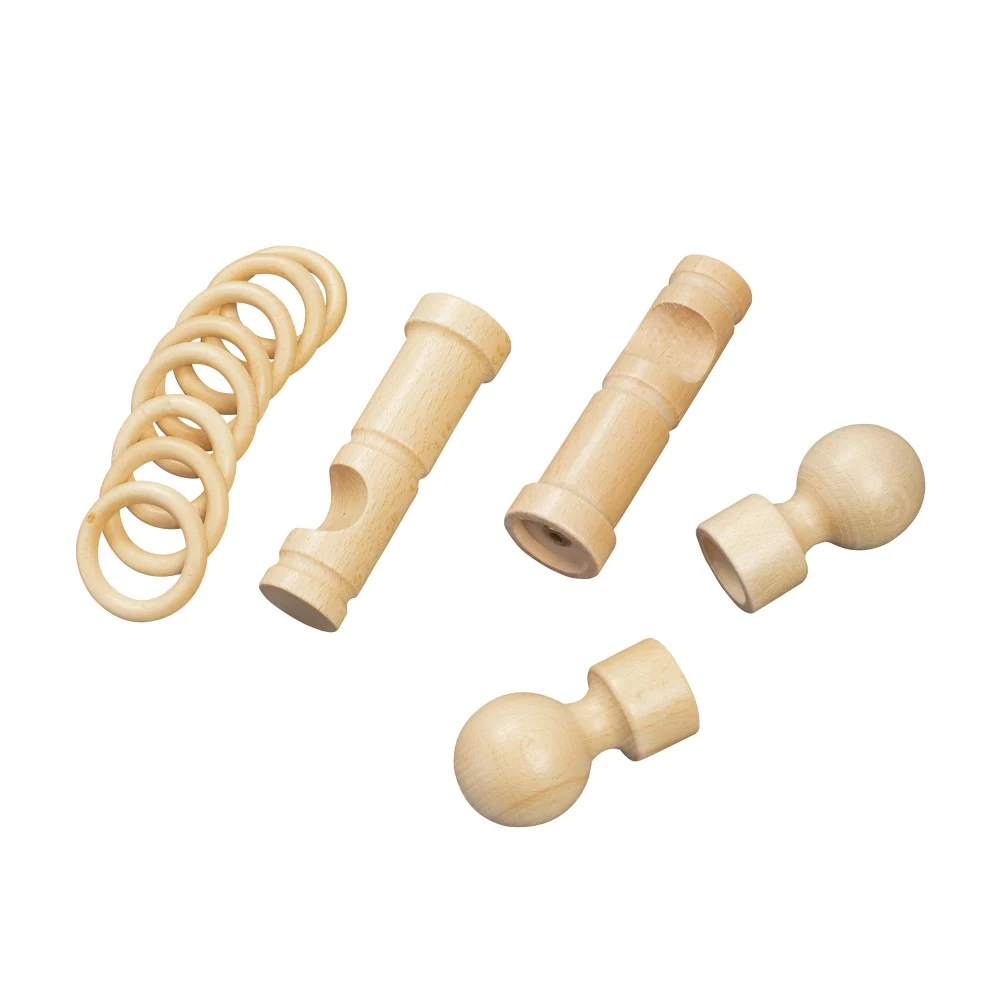 Galerie simpla lemn masiv Giro, consola moderna, nuanta natur, 160 cm - KIT COMPLET