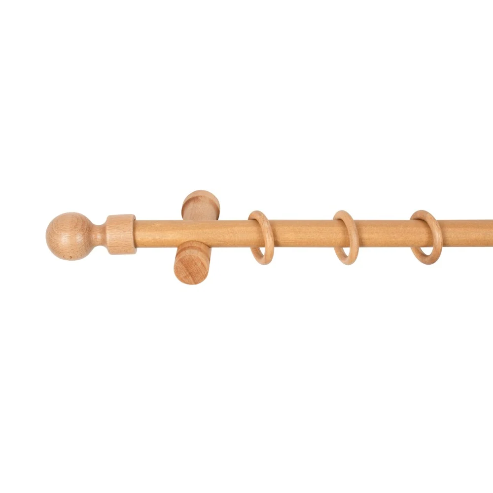 Galerie simpla lemn masiv Giro, consola moderna, nuanta stejar, 400 cm - KIT COMPLET