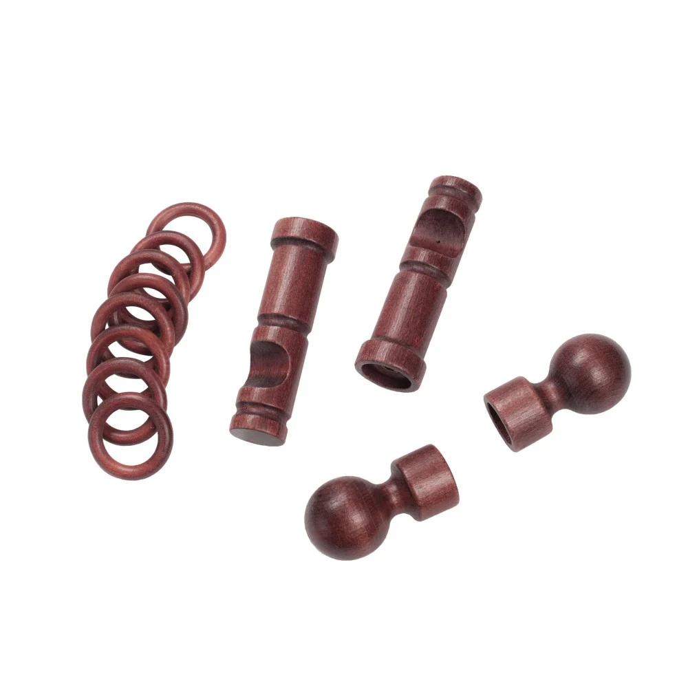 Galerie simpla lemn masiv Giro, consola moderna, nuanta mahon, 280 cm - KIT COMPLET