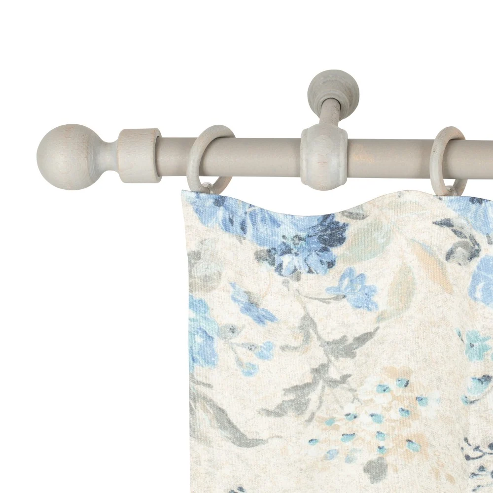 Galerie simpla lemn masiv Giro, consola standard, nuanta gri-antic, 280 cm - KIT COMPLET