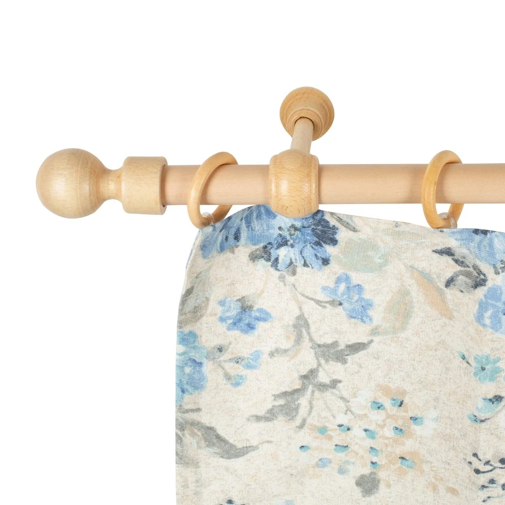 Galerie simpla lemn masiv Giro, consola standard, nuanta natur, 260 cm - KIT COMPLET
