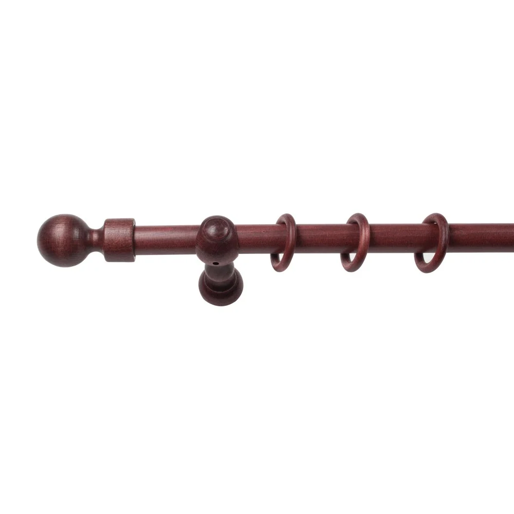 Galerie simpla lemn masiv Giro, consola clasica, nuanta mahon, 180 cm - KIT COMPLET