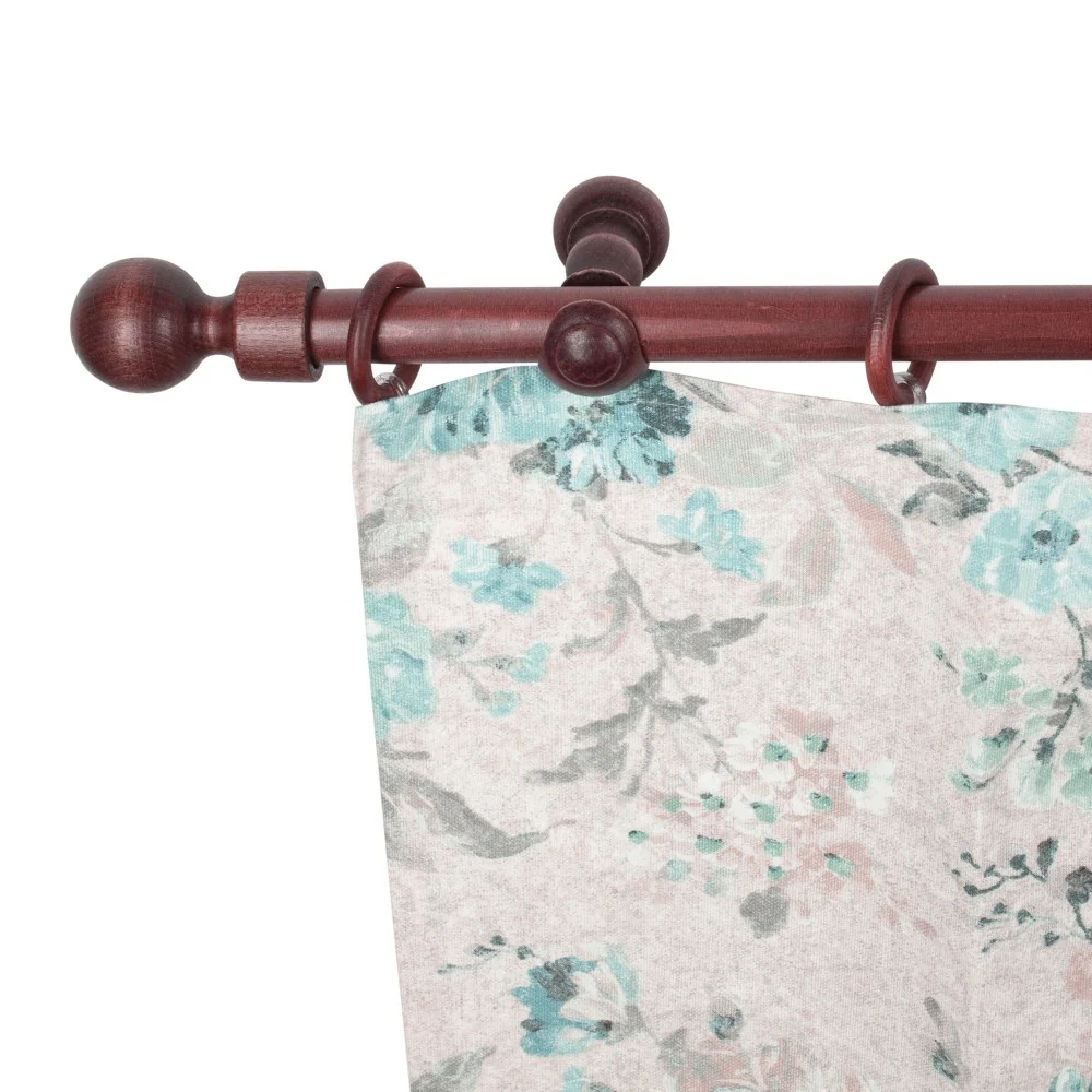 Galerie simpla lemn masiv Giro, consola clasica, nuanta mahon, 180 cm - KIT COMPLET