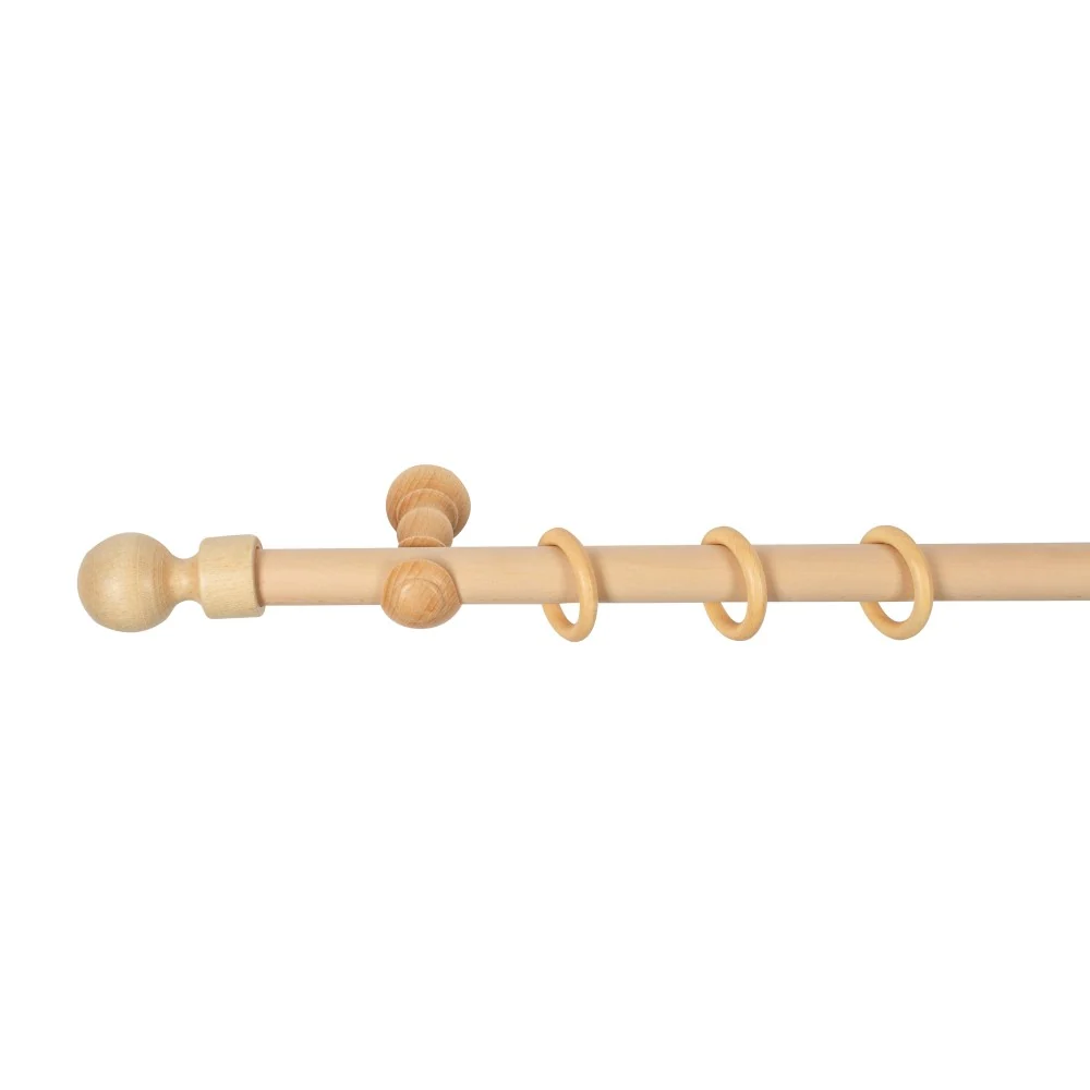 Galerie simpla lemn masiv Giro, consola clasica, nuanta natur, 160 cm - KIT COMPLET