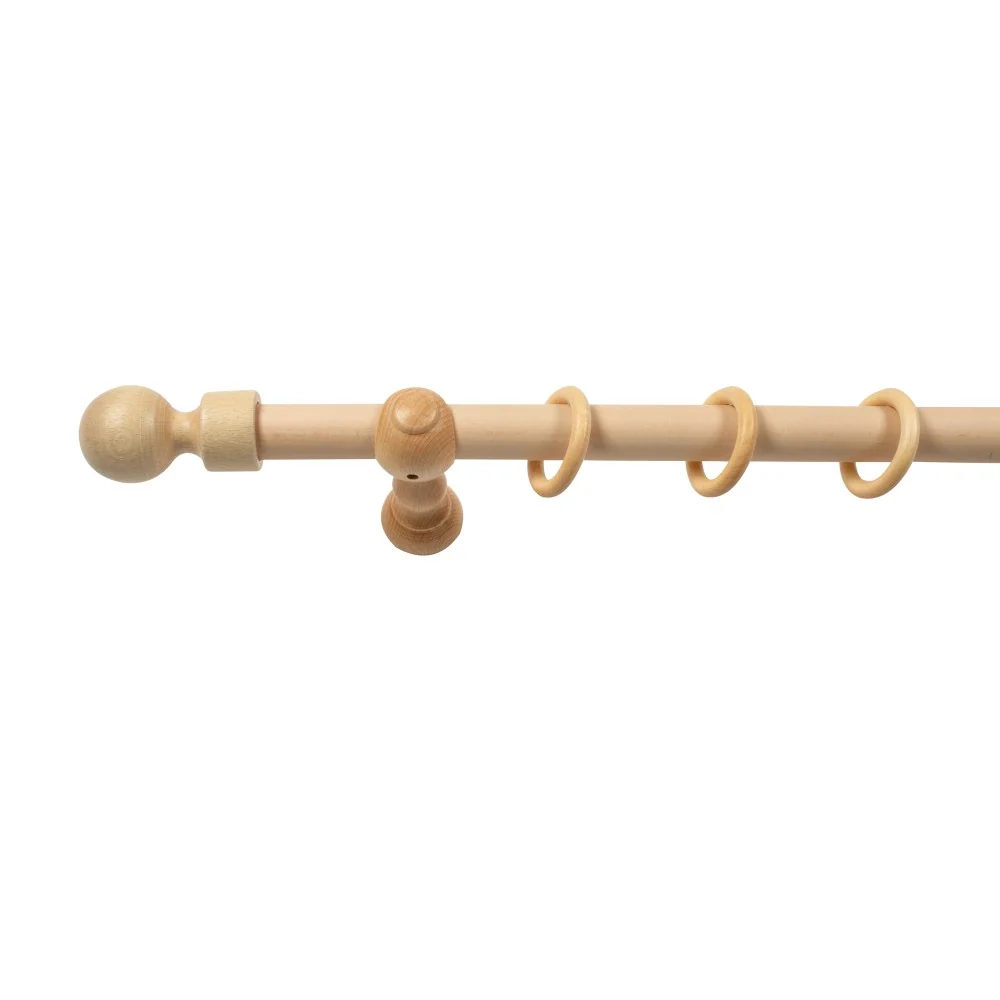 Galerie simpla lemn masiv Giro, consola clasica, nuanta natur, 160 cm - KIT COMPLET