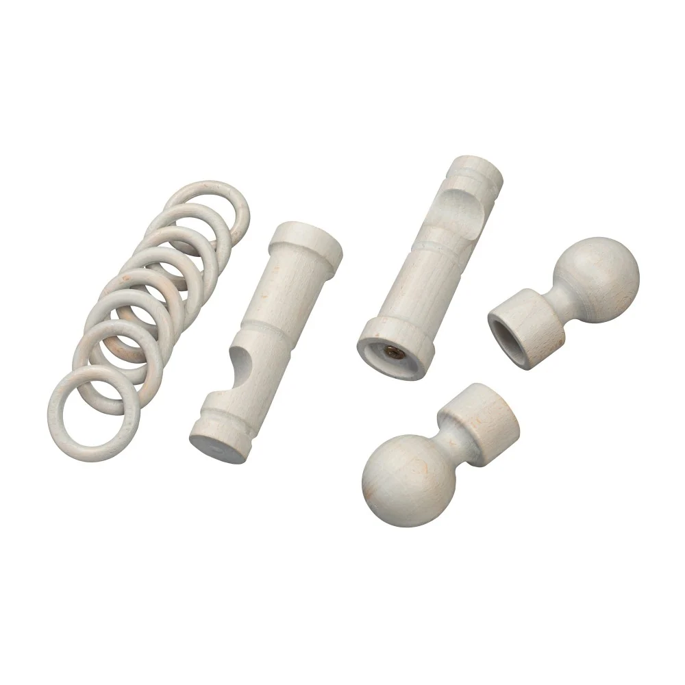 Galerie simpla lemn masiv Giro, consola moderna, nuanta gri-antic, 400 cm - KIT COMPLET