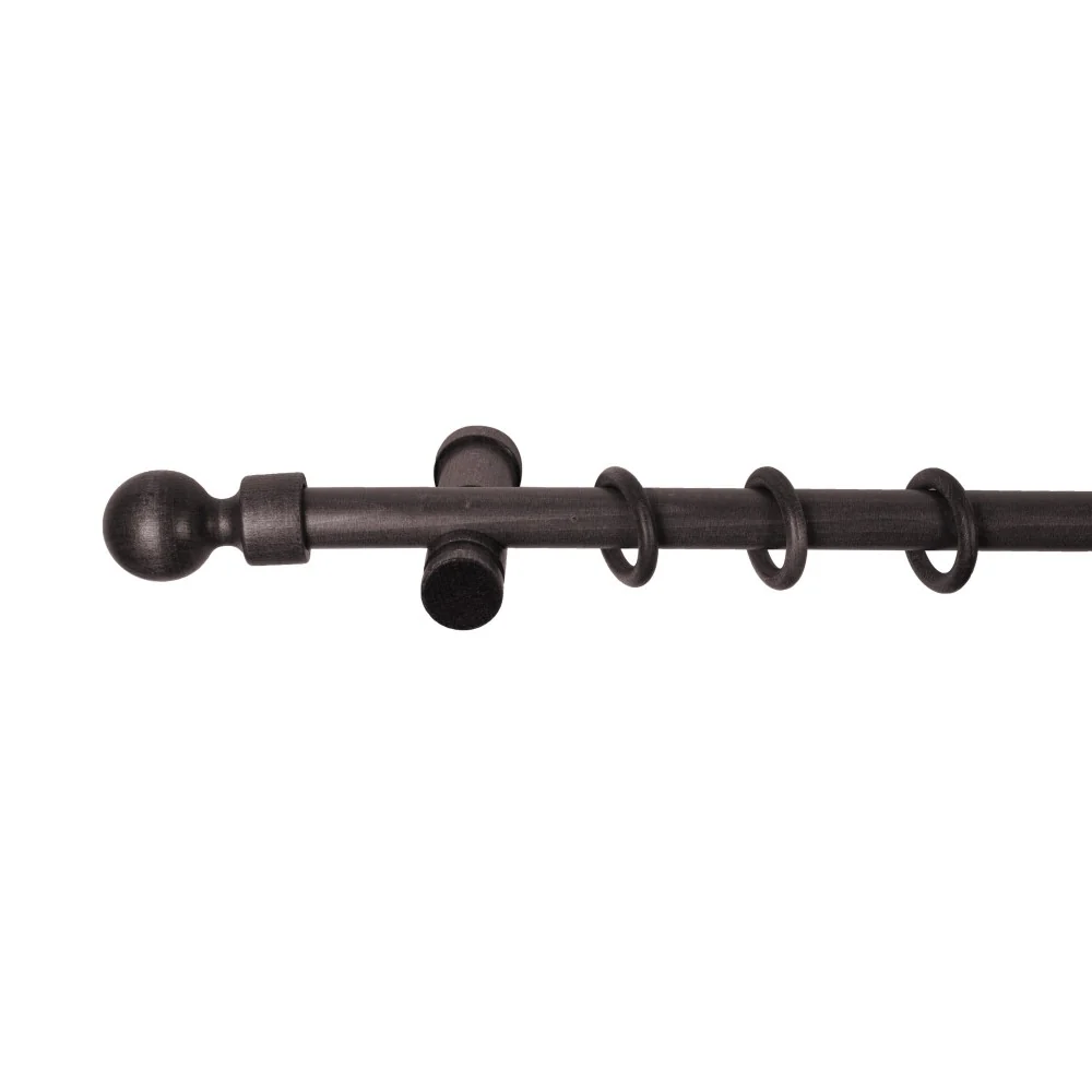 Galerie simpla lemn masiv Giro, consola moderna, nuanta wenge, 300 cm - KIT COMPLET