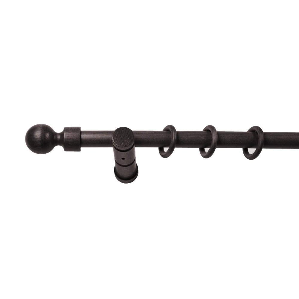 Galerie simpla lemn masiv Giro, consola moderna, nuanta wenge, 300 cm - KIT COMPLET