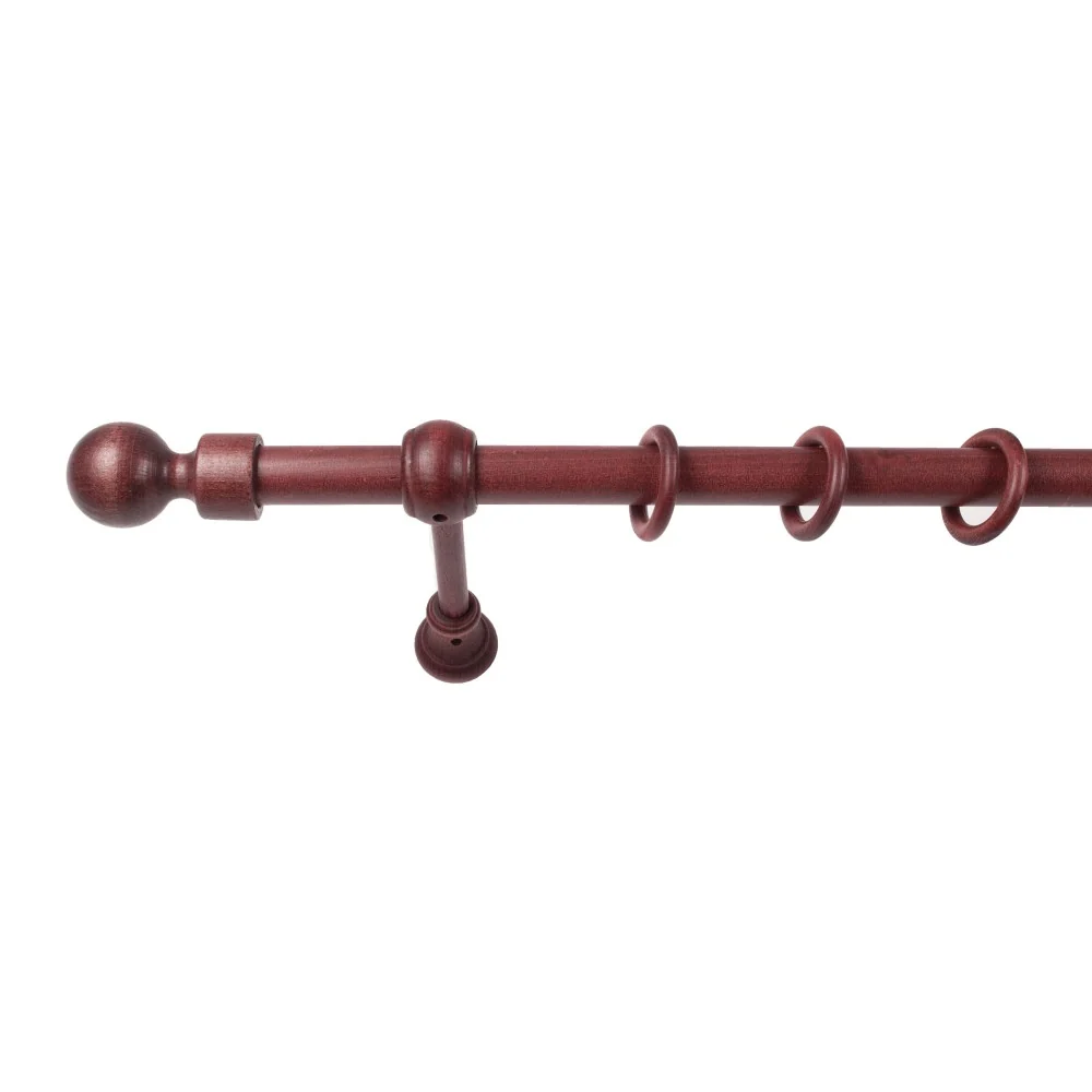 Galerie simpla lemn masiv Giro, consola standard, nuanta mahon, 140 cm - KIT COMPLET