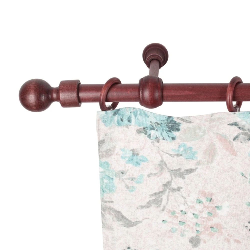 Galerie simpla lemn masiv Giro, consola standard, nuanta mahon, 140 cm - KIT COMPLET