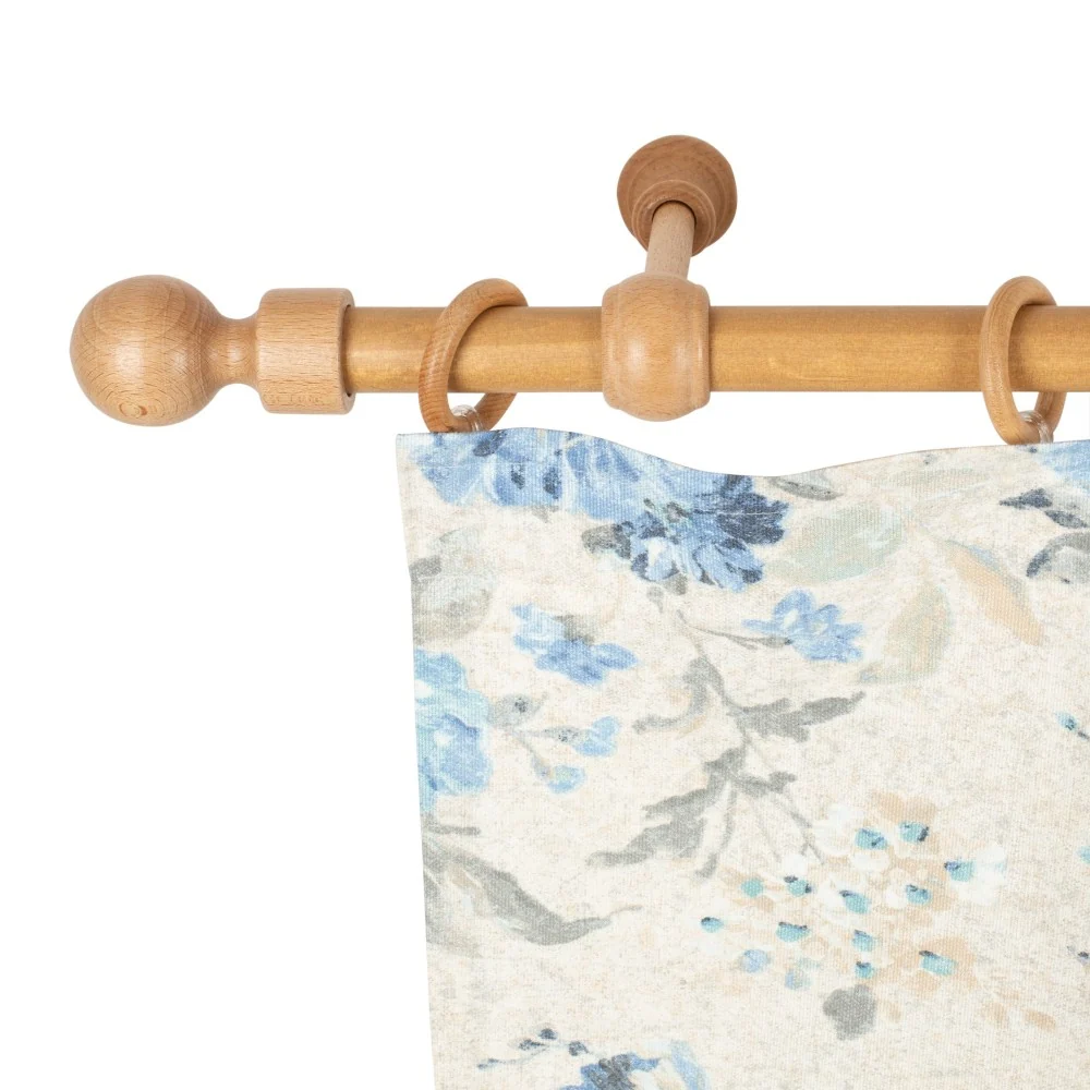 Galerie simpla lemn masiv Giro, consola standard, nuanta stejar, 140 cm - KIT COMPLET