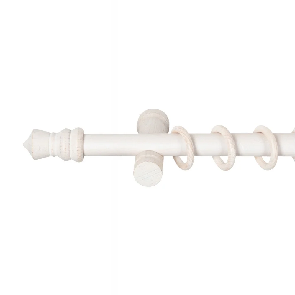 Galerie simpla lemn masiv King, consola moderna, nuanta alb-antic, 180 cm - KIT COMPLET