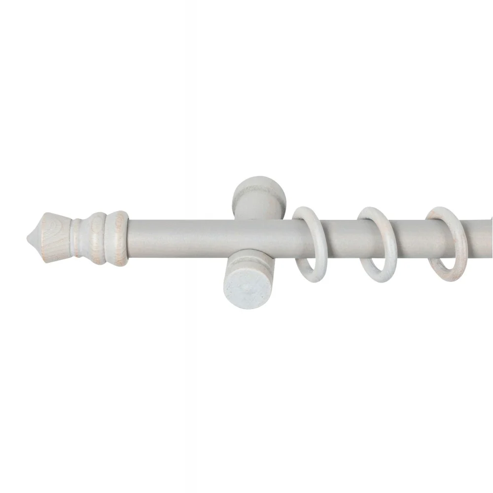 Galerie simpla lemn masiv King, consola moderna, nuanta gri-antic, 360 cm - KIT COMPLET