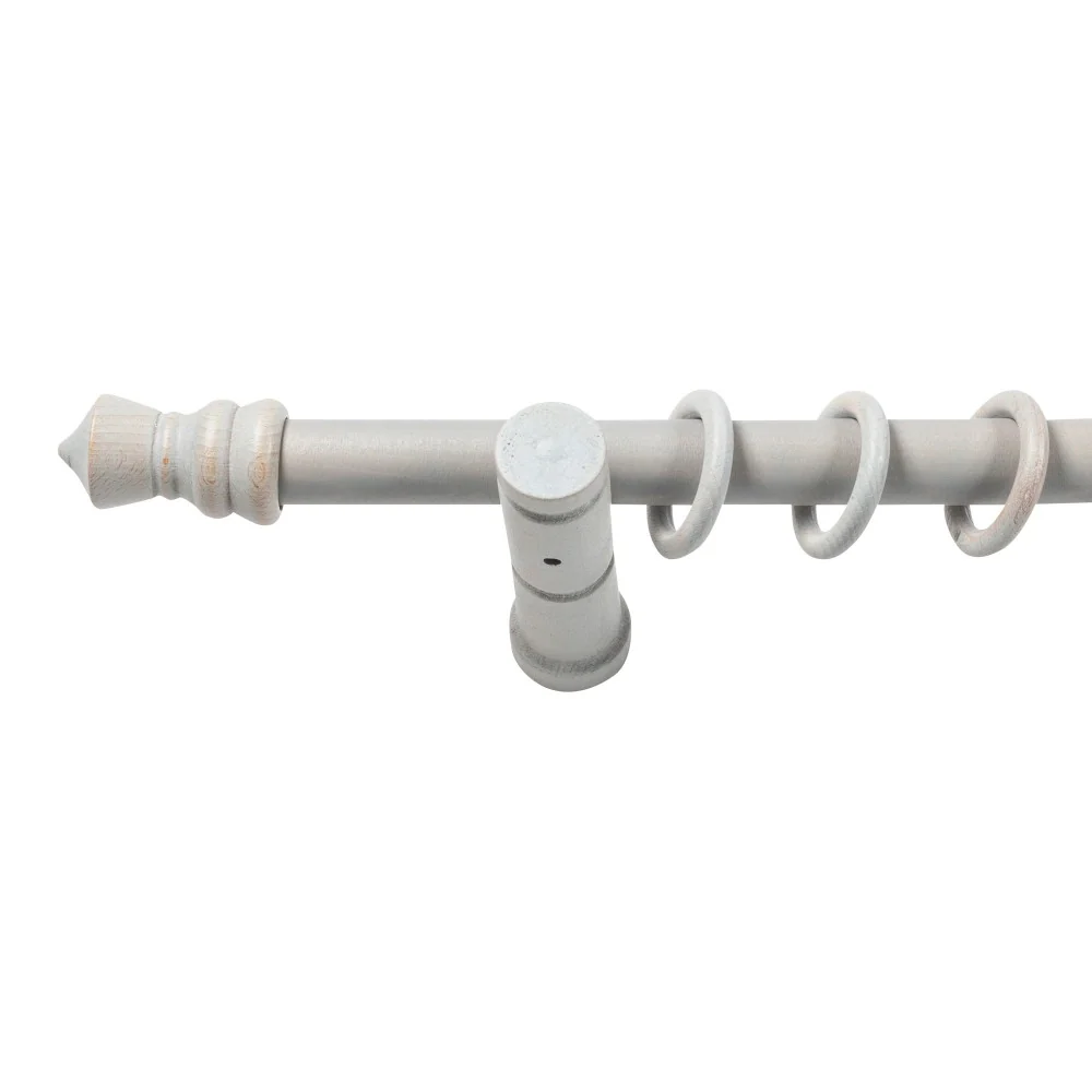 Galerie simpla lemn masiv King, consola moderna, nuanta gri-antic, 360 cm - KIT COMPLET