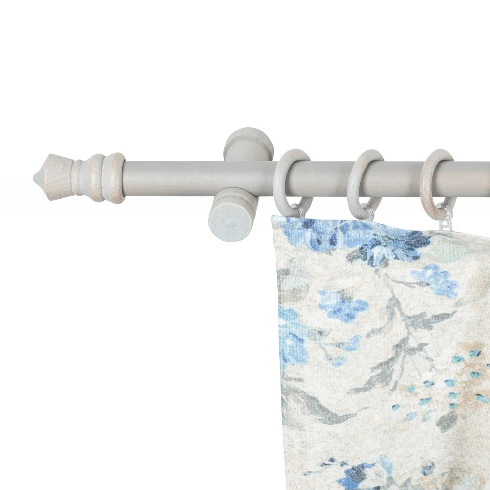 Galerie simpla lemn masiv King, consola moderna, nuanta gri-antic, 360 cm - KIT COMPLET
