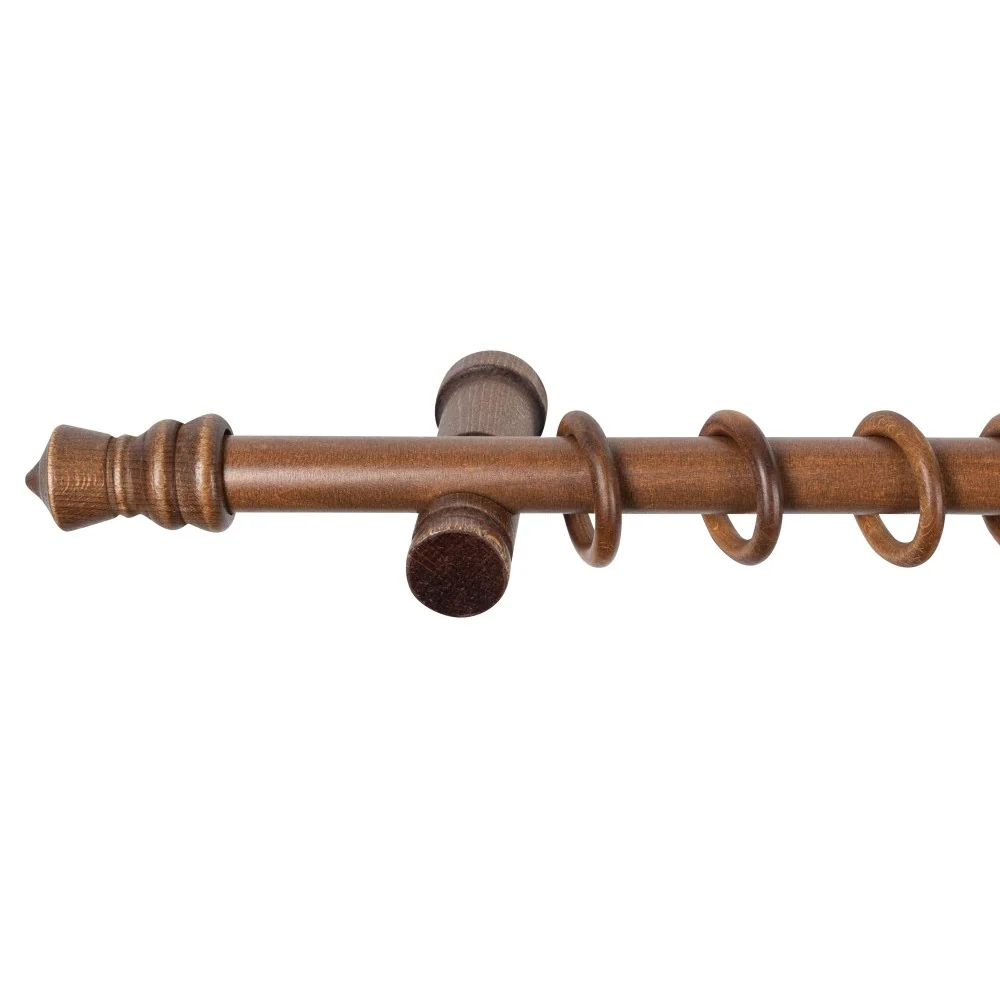 Galerie simpla lemn masiv King, consola moderna, nuanta nuc, 180 cm - KIT COMPLET
