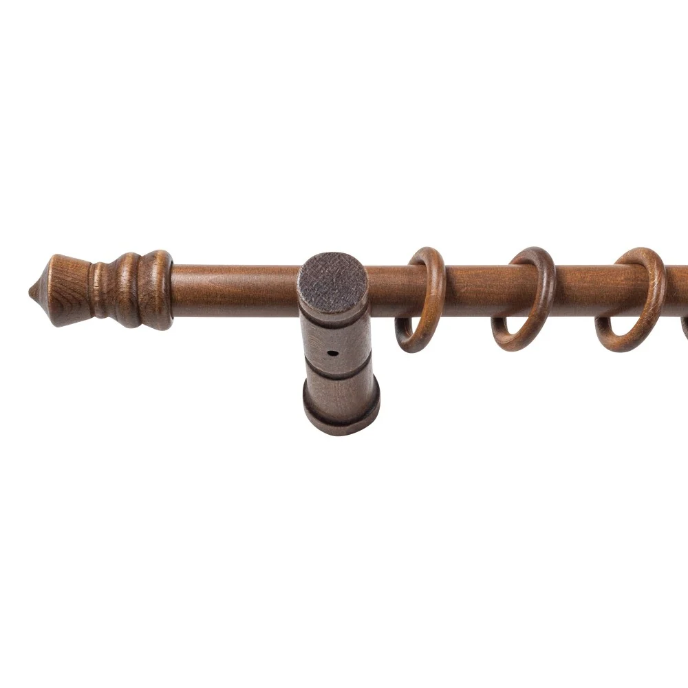 Galerie simpla lemn masiv King, consola moderna, nuanta nuc, 180 cm - KIT COMPLET