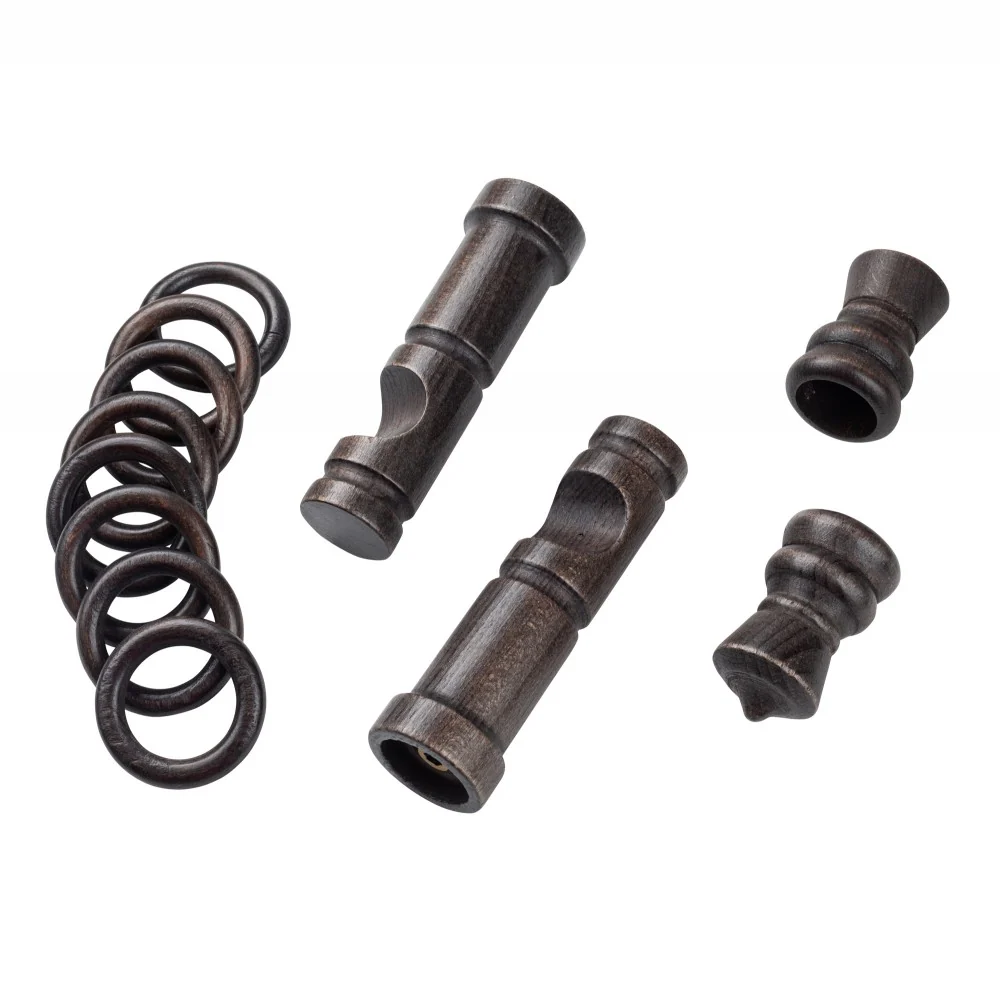 Galerie simpla lemn masiv King, consola moderna, nuanta wenge, 160 cm - KIT COMPLET