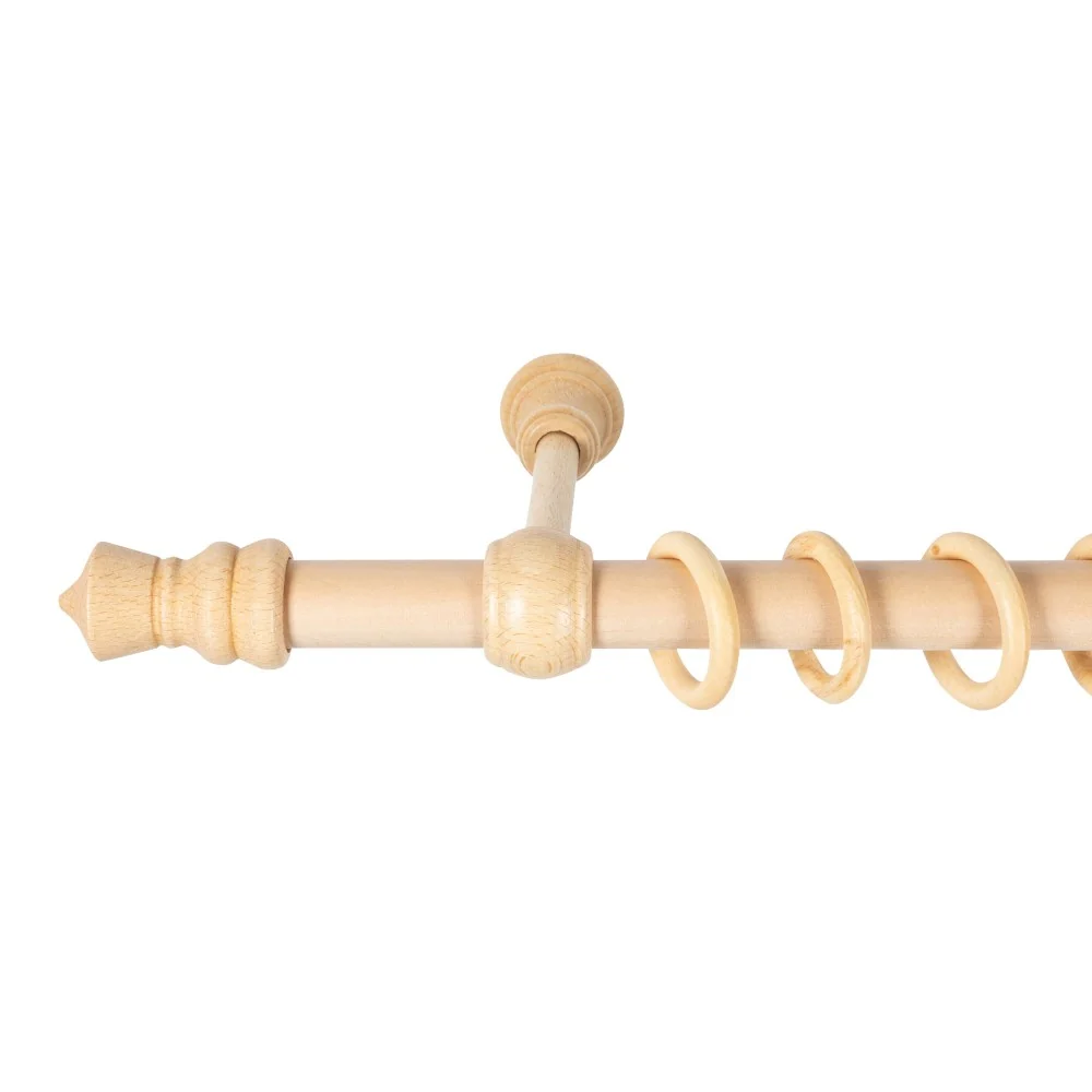 Galerie simpla lemn masiv King, consola standard, nuanta natur, 220 cm - KIT COMPLET