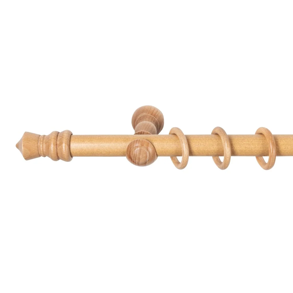 Galerie simpla lemn masiv King, consola clasica, nuanta stejar, 200 cm - KIT COMPLET