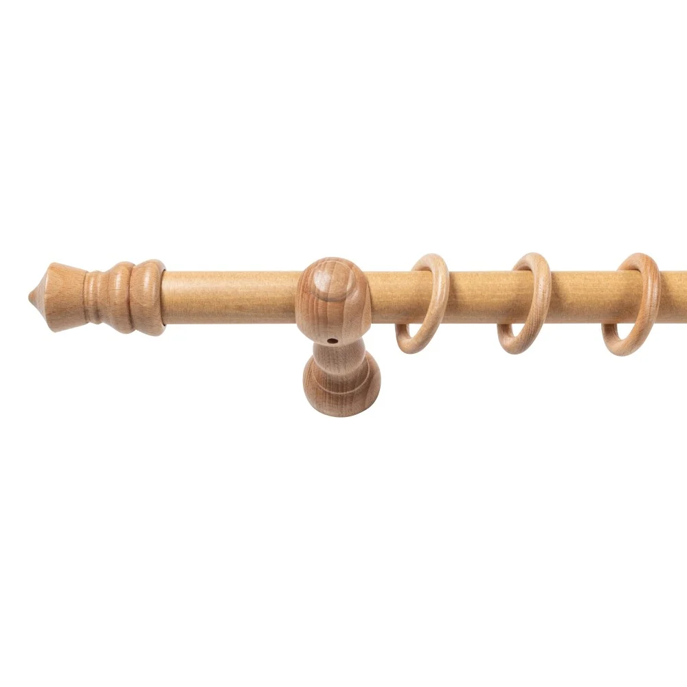 Galerie simpla lemn masiv King, consola clasica, nuanta stejar, 200 cm - KIT COMPLET