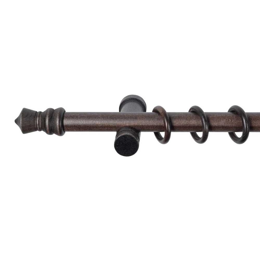 Galerie simpla lemn masiv King, consola moderna, nuanta wenge, 400 cm - KIT COMPLET