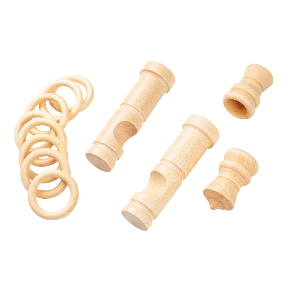 Galerie simpla lemn masiv King, consola moderna, nuanta natur, 280 cm - KIT COMPLET