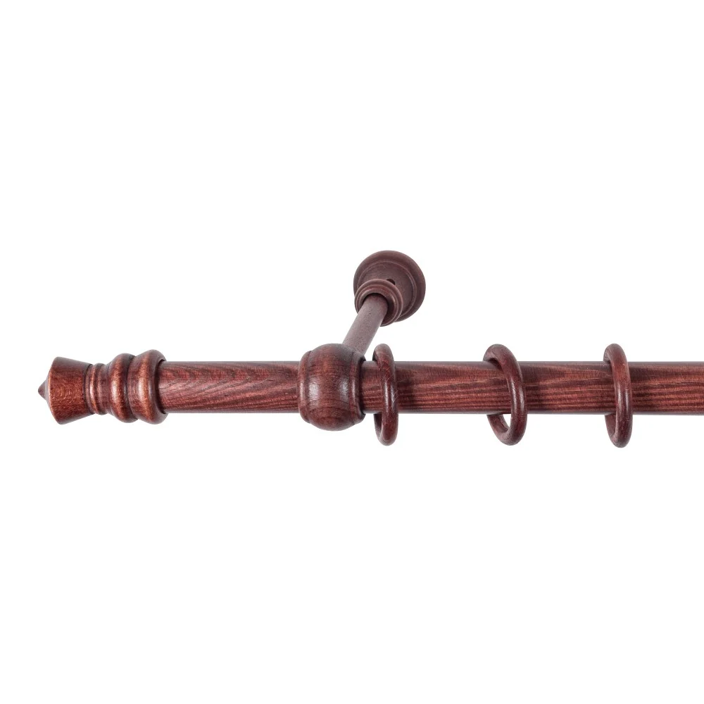 Galerie simpla lemn masiv King, consola standard, nuanta mahon, 360 cm - KIT COMPLET