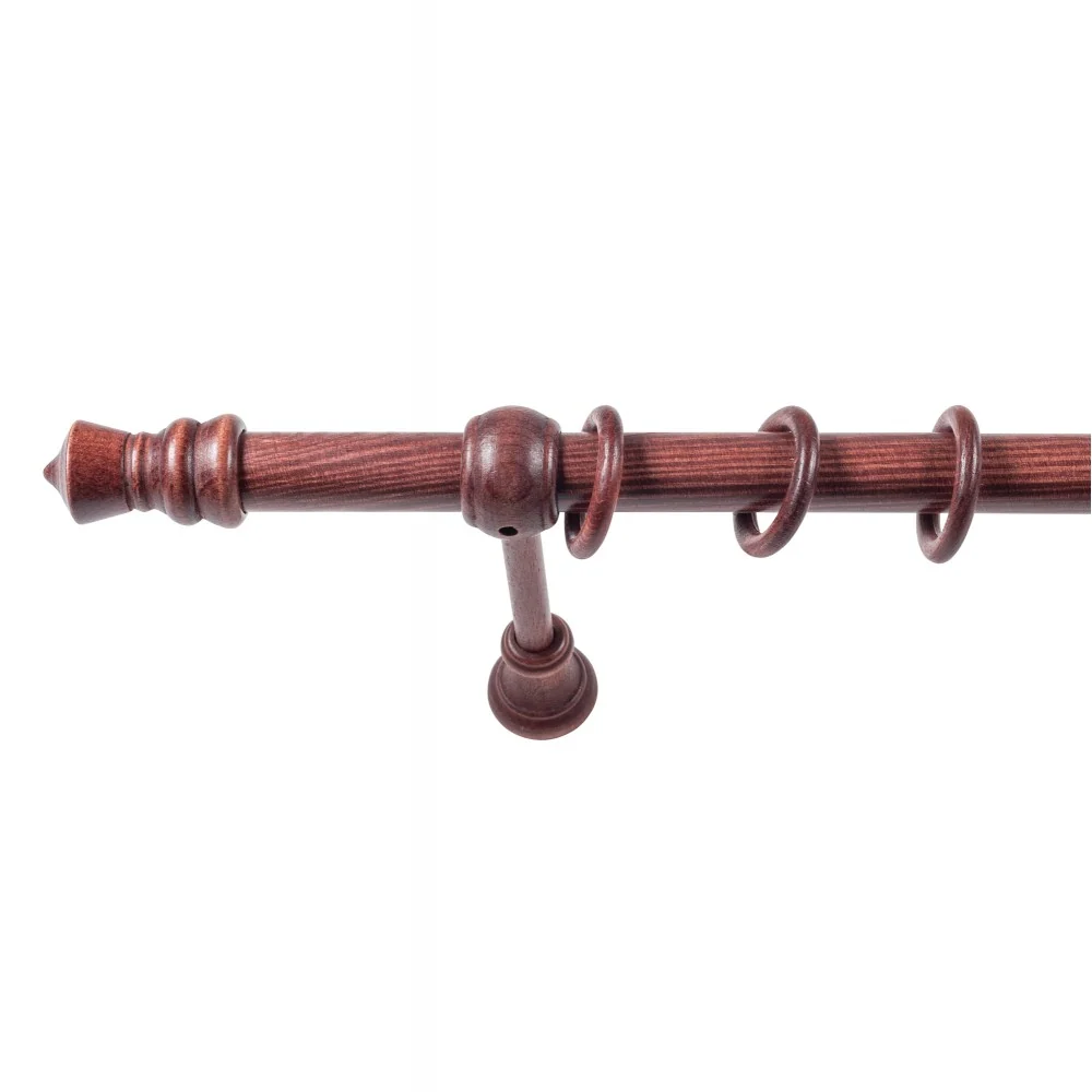 Galerie simpla lemn masiv King, consola standard, nuanta mahon, 360 cm - KIT COMPLET