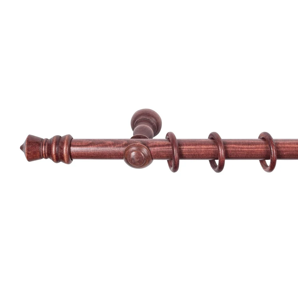 Galerie simpla lemn masiv King, consola clasica, nuanta mahon, 360 cm - KIT COMPLET