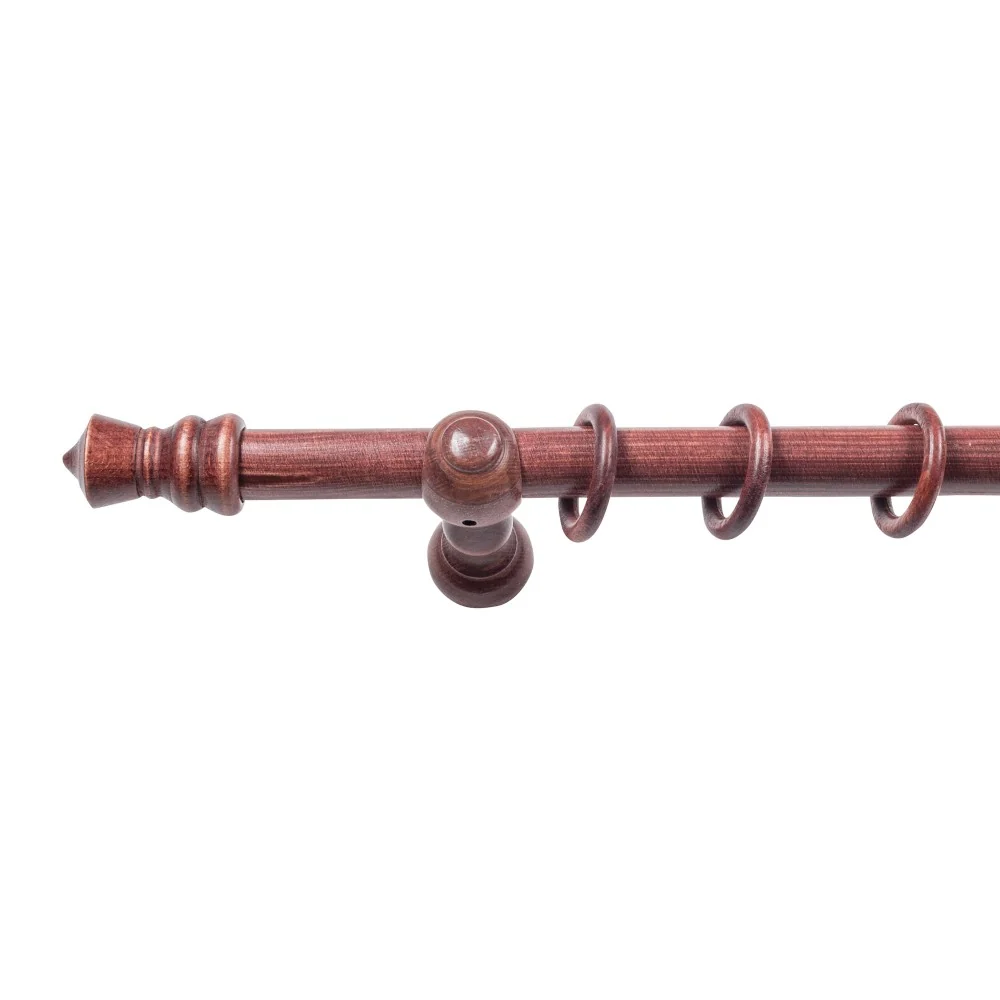 Galerie simpla lemn masiv King, consola clasica, nuanta mahon, 360 cm - KIT COMPLET