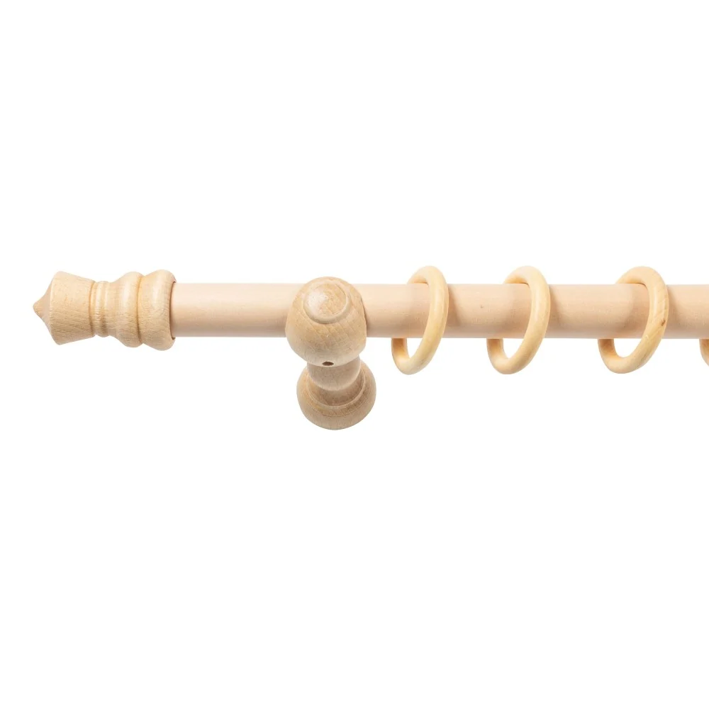 Galerie simpla lemn masiv King, consola clasica, nuanta natur, 120 cm - KIT COMPLET
