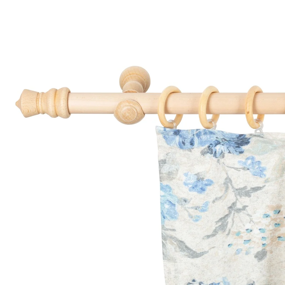Galerie simpla lemn masiv King, consola clasica, nuanta natur, 120 cm - KIT COMPLET